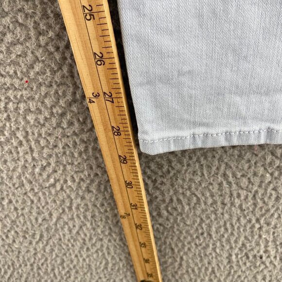 Chicos Jeans Womens 1 US 8 Light Blue Tapered Leg Stretch Denim Everyday Casual - Picture 10 of 12